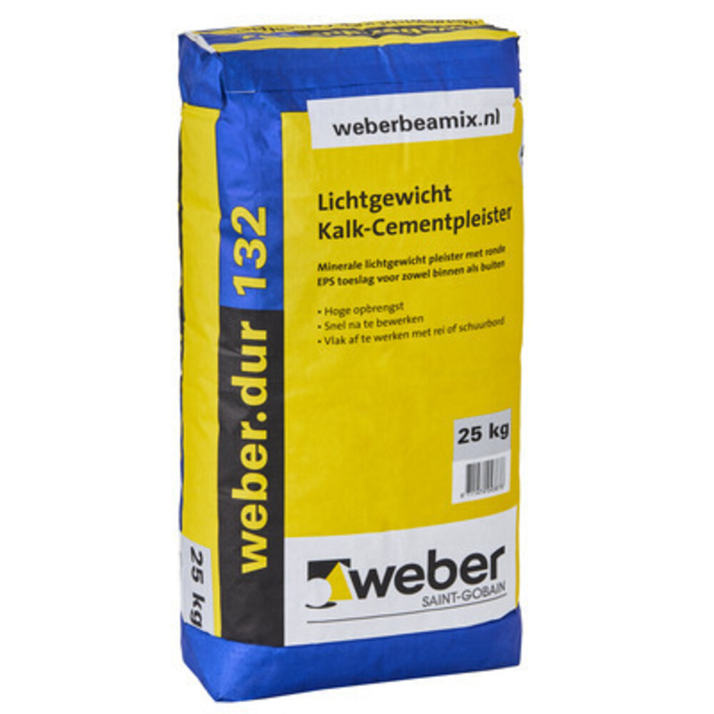 8711474043876_A2N1.tif weber.dur 132 lichtgewicht kalk-cementpleister weberdur